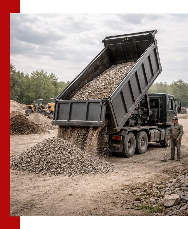 Доставка самосвалом 30 м3 по выгодным ценам в Щекине