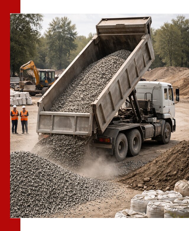 Аренда самосвала в Щекине для доставки сыпучих и нерудных материалов