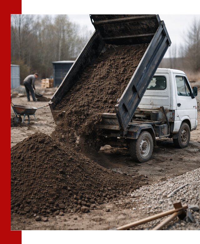 Аренда минисамосвала в Щекине для доставки сыпучих материалов