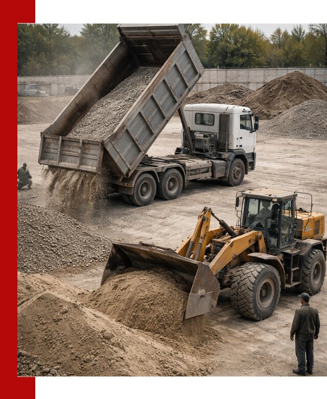 Перевозка сыпучих грузов самосвалами и бортовыми в Щекине