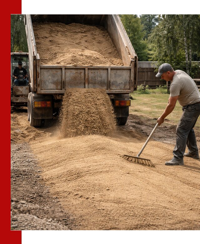 Отсыпка участка песком в Щекине быстро и качественно