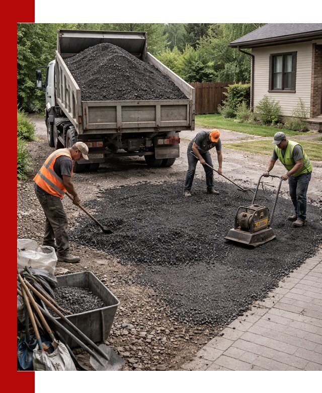 Асфальтовая крошка для двора с доставкой в Щекине
